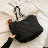 Winter Big Tote Bags for Women Shopper Shopping Shoulder Bag Cloth Top Handle Ch