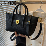 Winter Bucket Small Tote Handbags For Women Short Handle High Work