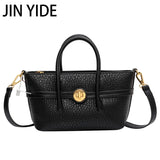 Winter Bucket Small Tote Handbags For Women Short Handle High Work