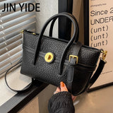 Winter Bucket Small Tote Handbags For Women Short Handle High Work