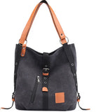 Winter Canvas Women Shoulder Bags Large Capacity Backpacks for School Travel