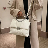 Winter Chain Shoulder Bags PU Leather Crossbody Bag for Women Handbags