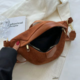 Winter Corduroy Belt Bag Fanny pack And Phone Pack Ladies Shoulder Crossbody
