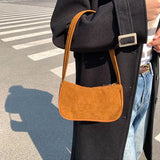Winter Corduroy Underarm Bag Casual Women Shoulder Bags Travel