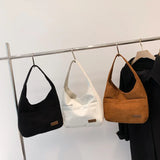 Corduroy Underarm Bag Casual Women Shoulder Bags Travel Pouch