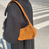 Winter Corduroy Underarm Bag Casual Women Shoulder Bags Travel