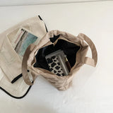 Winter Cotton Shopper Shoulder Bag For Women Large Capacity Shopping Bags