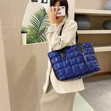 Women's Winter Down Bag Space Cotton Shoulder Handbag