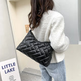 Winter Waterproof Soft Fluffy Down Shoulder Bag Women