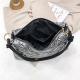 Winter Waterproof Soft Fluffy Down Shoulder Bag Women