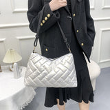 Winter Waterproof Soft Fluffy Down Shoulder Bag Women