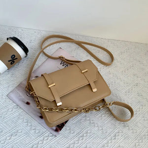Winter Chain Square Handbags For Women Casual Female Shoulder Bag