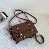 Winter Chain Square Handbags For Women Casual Female Shoulder Bag