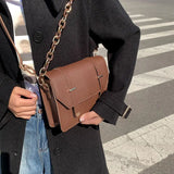 Winter Chain Square Handbags For Women Casual Female Shoulder Bag