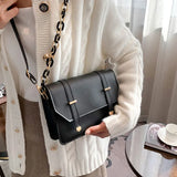 Winter Chain Square Handbags For Women Casual Female Shoulder Bag
