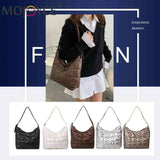 Winter Shoulder Bag Large-capacity Cotton Padded Top-handle Bag