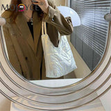 Winter Shoulder Bag Large-capacity Cotton Padded Top-handle Bag