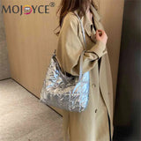 Winter Shoulder Bag Large-capacity Cotton Padded Top-handle Bag