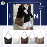 Winter Shoulder Handbags Large-capacity Top-handle Bag for Ladies