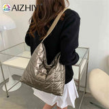 Winter Shoulder Handbags Large-capacity Top-handle Bag for Ladies