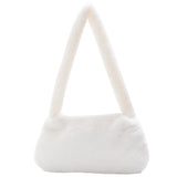 Soft Plush Shoulder Bag for Women, Warm Winter Handbag