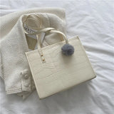 Winter Square Handbags For Women High Pu Leather Female Shoulder Bag Ladies Cros