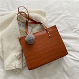 Winter Square Handbags For Women High Pu Leather Female Shoulder Bag Ladies Cros