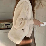 Winter Women Soft Plush Shoulder Bags Faux Furry Ladies Tote Purse Handbags