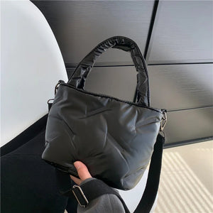 Winter Women's Handbags Padded Shoulder Bags Soft Tote Bags For Women
