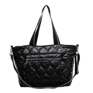 Fashionable Winter Tote Bag with Large Pockets Zipper
