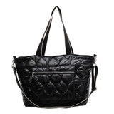 Fashionable Winter Tote Bag with Large Pockets Zipper