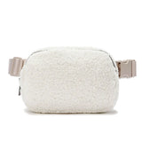 Winter Fleece Waist Bag Sport Fanny Pack Running Belt Pouch Zip Mobile Phone Bag