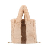 Winter Hairy Women Bag High Capacity Handbag Shoulder Tote Girls Purses Soft
