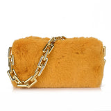 Faux Fur Mini Clutch Women Shoulder Bag Small Shoulder Purse
