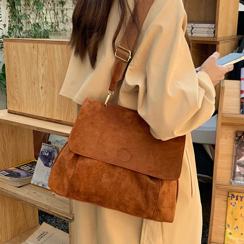 Winter Hot Shoulder Bag Vintage Flap Messenger Handbag