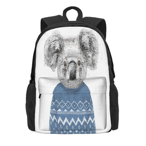 Winter Koala Backpacks Men's & Women's Anime Bag for Teenagers