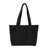 Winter Large Capacity Nylon Shoulder Bag Cotton Tote Bags