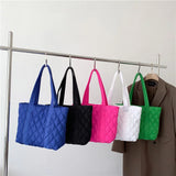 Winter Large Capacity Nylon Shoulder Bag Cotton Tote Bags