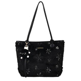 Winter Large Capacity Women Shoulder Bag Faux Fur Crossbody Bag Handbag