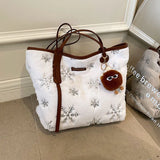 Winter Large Capacity Women Shoulder Bag Faux Fur Crossbody Bag Handbag