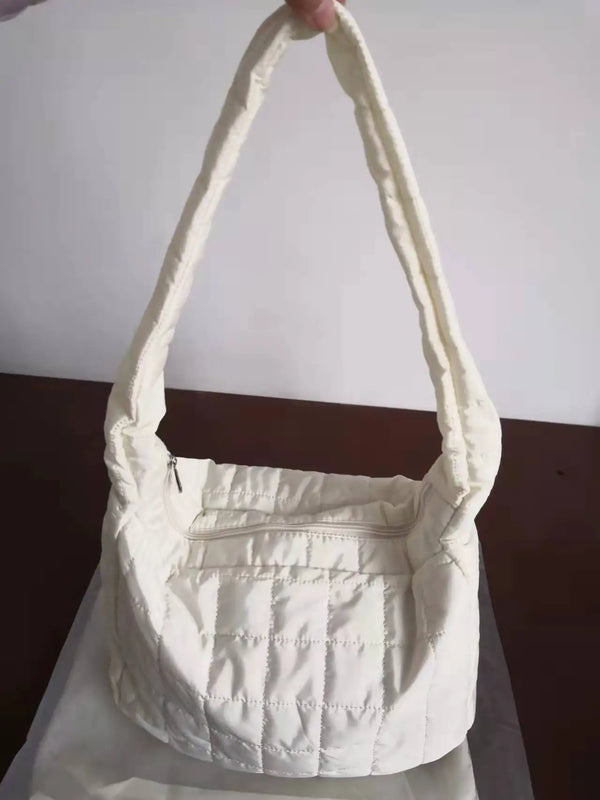 Winter Large Capacity Women Shoulder Messenger Bags Retro Plaid Female Shopping