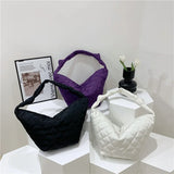 Winter Large Women's Shoulder Crossbody Bags Cotton Fabric Hobo Bag