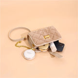 Winter Leather Shoulder Bag Chain Crossbody Handbag Ladies Totes Messenger