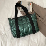 Winter Women Handbag Space Cotton Feather Down Bag Female Shoulder Crossbody