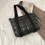 Winter Women Handbag Space Cotton Feather Down Bag Female Shoulder Crossbody