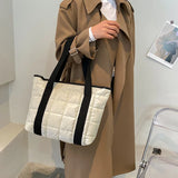 Winter Women Handbag Space Cotton Feather Down Bag Female Shoulder Crossbody