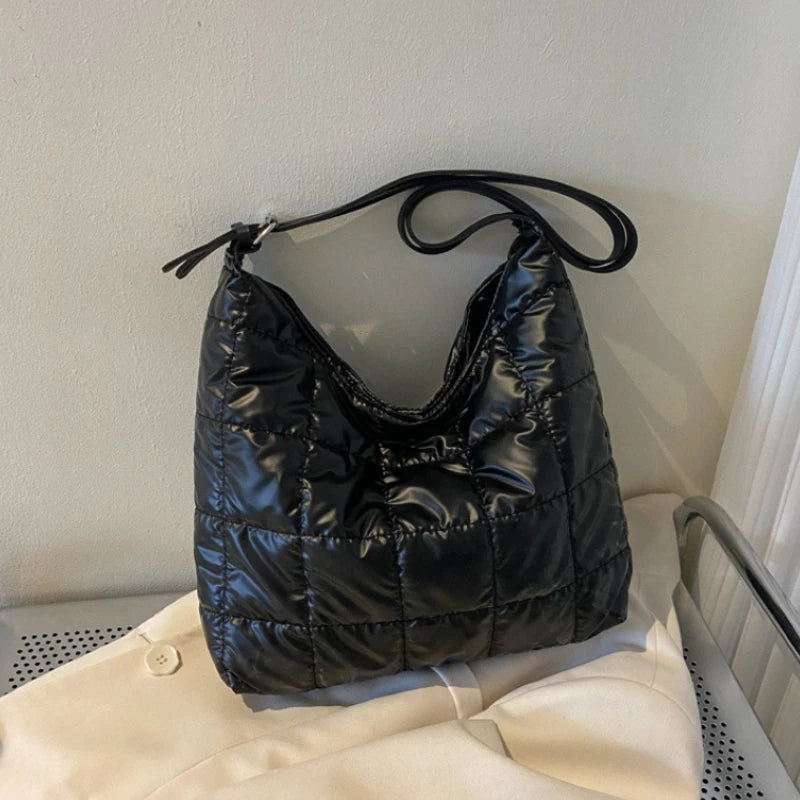 Winter Cotton Women's Large Capacity Shoulder Bag