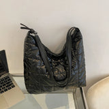 Winter Cotton Women's Shoulder Bag Large Capacity Casual Tote Bags