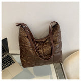 Winter Cotton Women's Shoulder Bag Large Capacity Casual Tote Bags