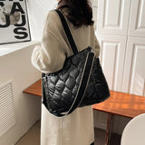 Winter Down Cotton Shoulder Bag Nylon Ladies Handbags Large Crossbody Bags Tote